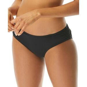Coco Reef Women's Size Large Black Ruched Hipster Bikini Bottoms NWT